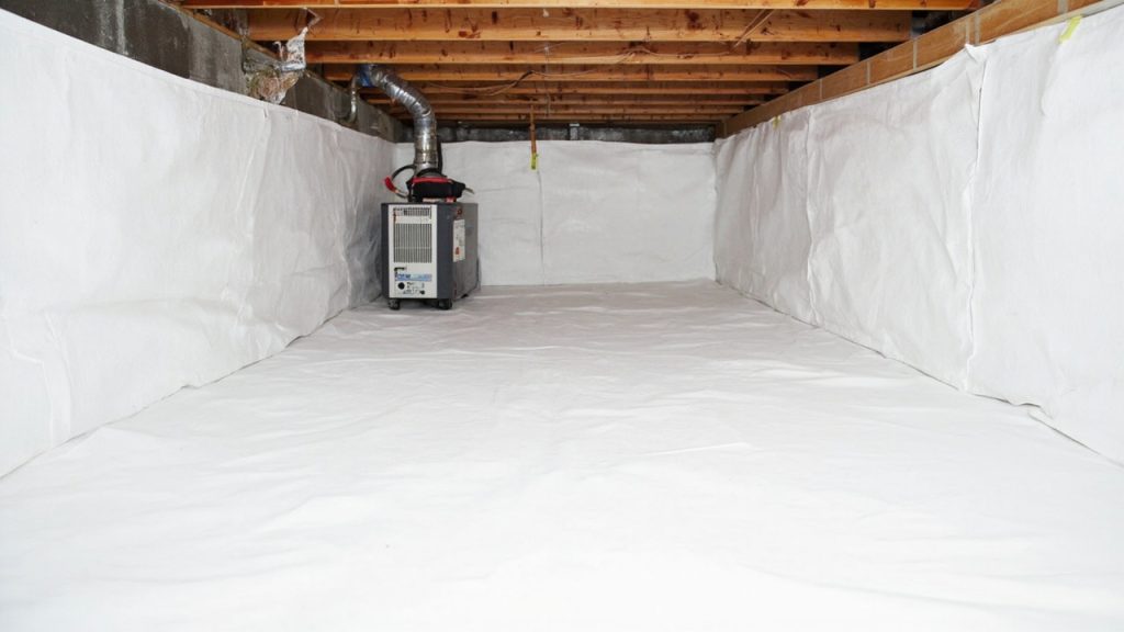 Managing the humidity in eastover crawl spaces to
